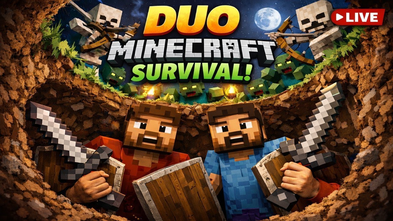 🔴Chill Minecraft Duo LIVE | Building, Mining & Vibing🔴
