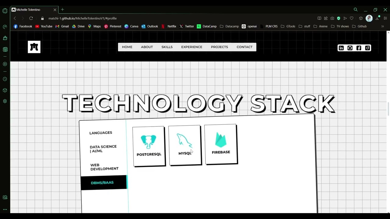 Michelle Tolentino PortfolioV1 live demo