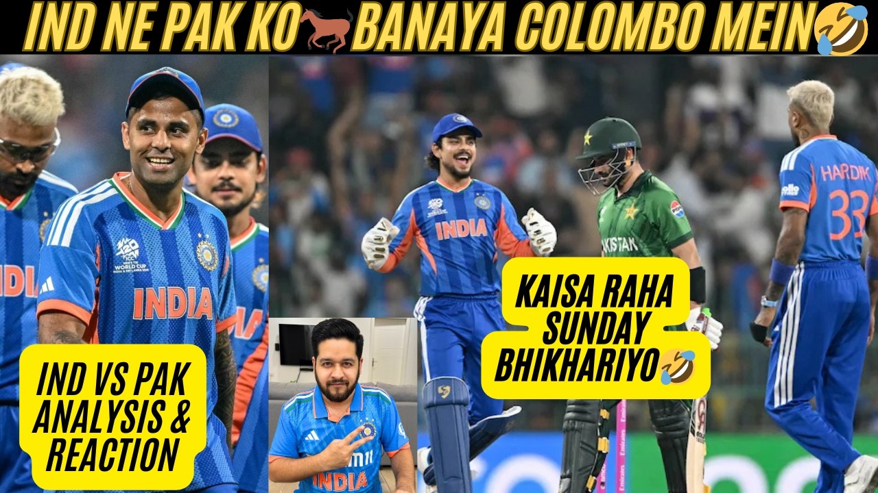 🔴 IND VS PAK T20 WC: IND NE PAK KO GHODI BANAYA COLOMBO MEIN, IND BEAT PAK BY 61 RUNS #indvspak