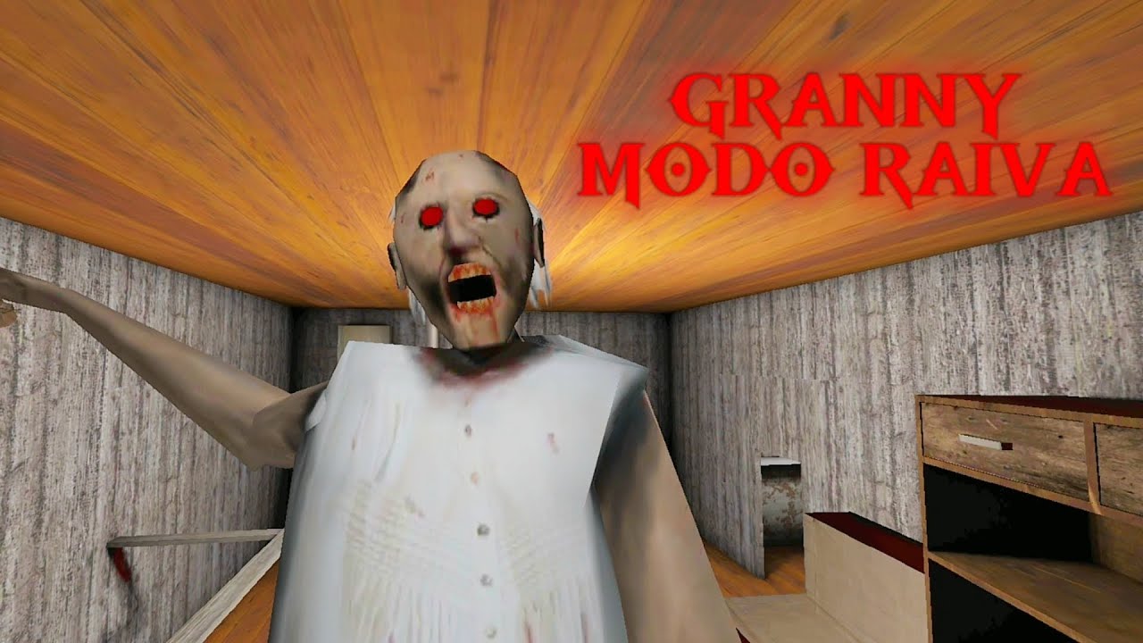 Granny modo raiva e fugindo com o teddy