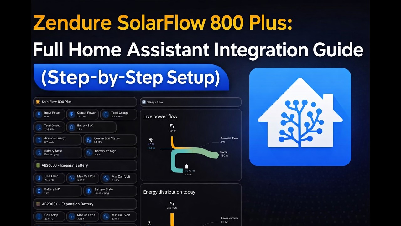Zendure SolarFlow 800 Plus: Full Home Assistant Integration Guide (Step‑by‑Step Setup)