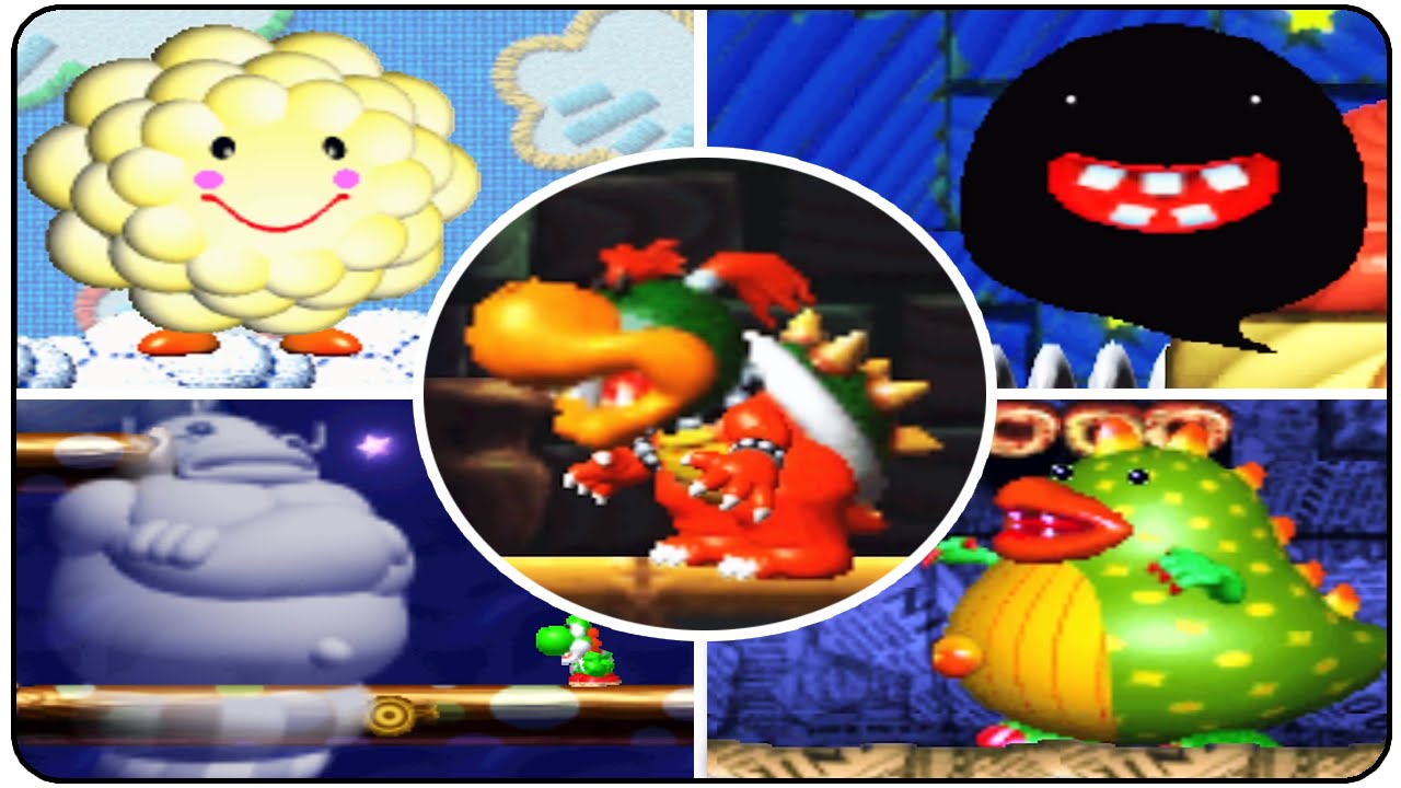 Yoshi's Story - All Bosses (No Damage)