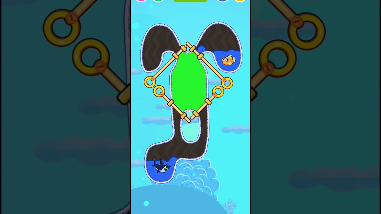 Save the fish 🐟🦈 43 🎮 Random Candy #shorts #fishdom