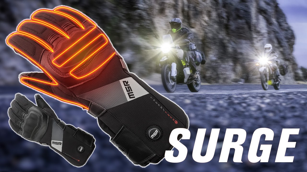 Мотоциклетные перчатки с подогревом MSR Surge