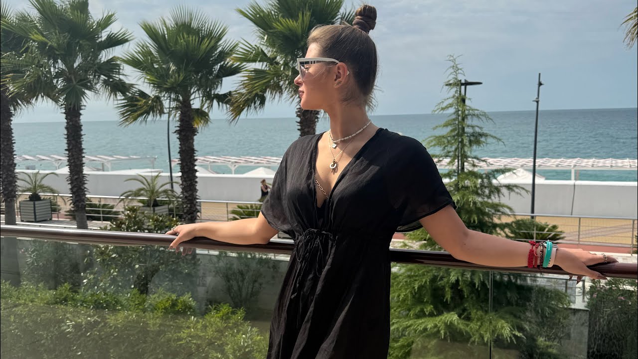 Пляж Арфа парк отеля🌴,ужасный вход в море🙄3 сентября в Сочи,SUP это выброс денег 💸🤷‍♀️