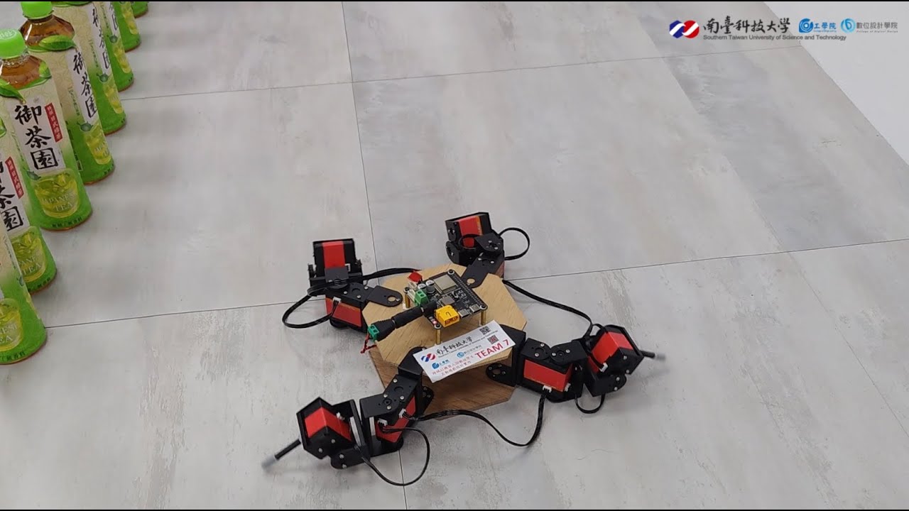 週週競賽RUN FINAL Team7 蛙式陸泳蜘蛛機器人#機器人  #esp32    #spiderbot #wifi