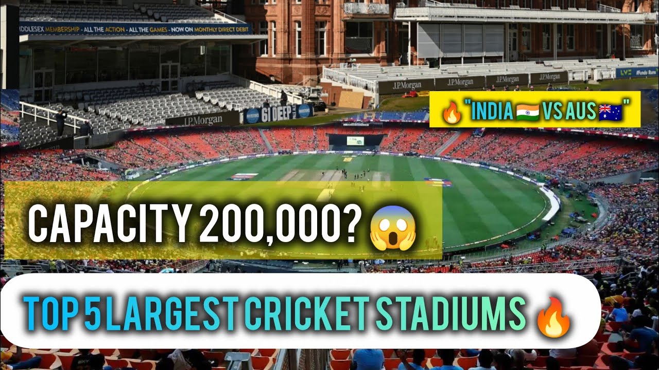 🌏 Duniya Ka Sabse Bada Cricket Stadium Kahan Hai? | 🔥 Top 5 Largest Cricket Stadiums in the World 🤩