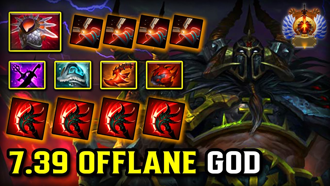 7.39 OFFLANE GOD Centaur Warrunner Non-stop Spam Double Edge Ability | 100% Become BOSS DOTA 2