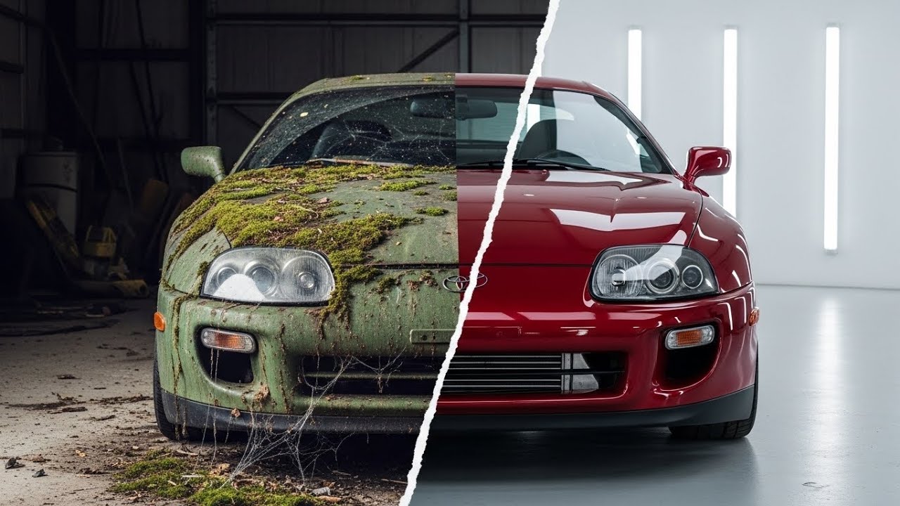 ASMR Car Restoration Full Rebuild of 1994 Toyota Supra MK4 from Abandoned Condition to Looking New