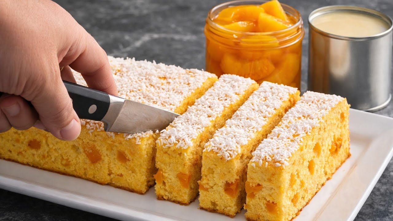 Just yogurt and peaches — ready in 5 minutes, no baking needed!