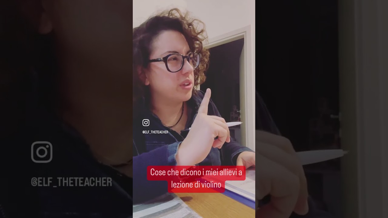 Cose che dicono i miei allievi a lezione di violino - dall’inizio?