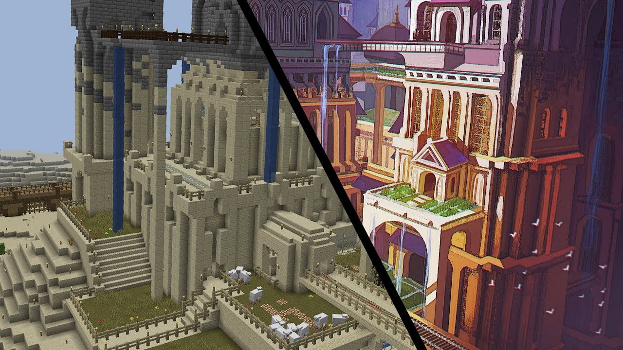 ARTCRAFT - Drawing my Base in Minecraft