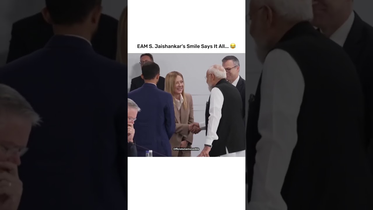EAM S. Jaishankar's Smile Says It All...😂 #memes #news #funny #modiji #melodi