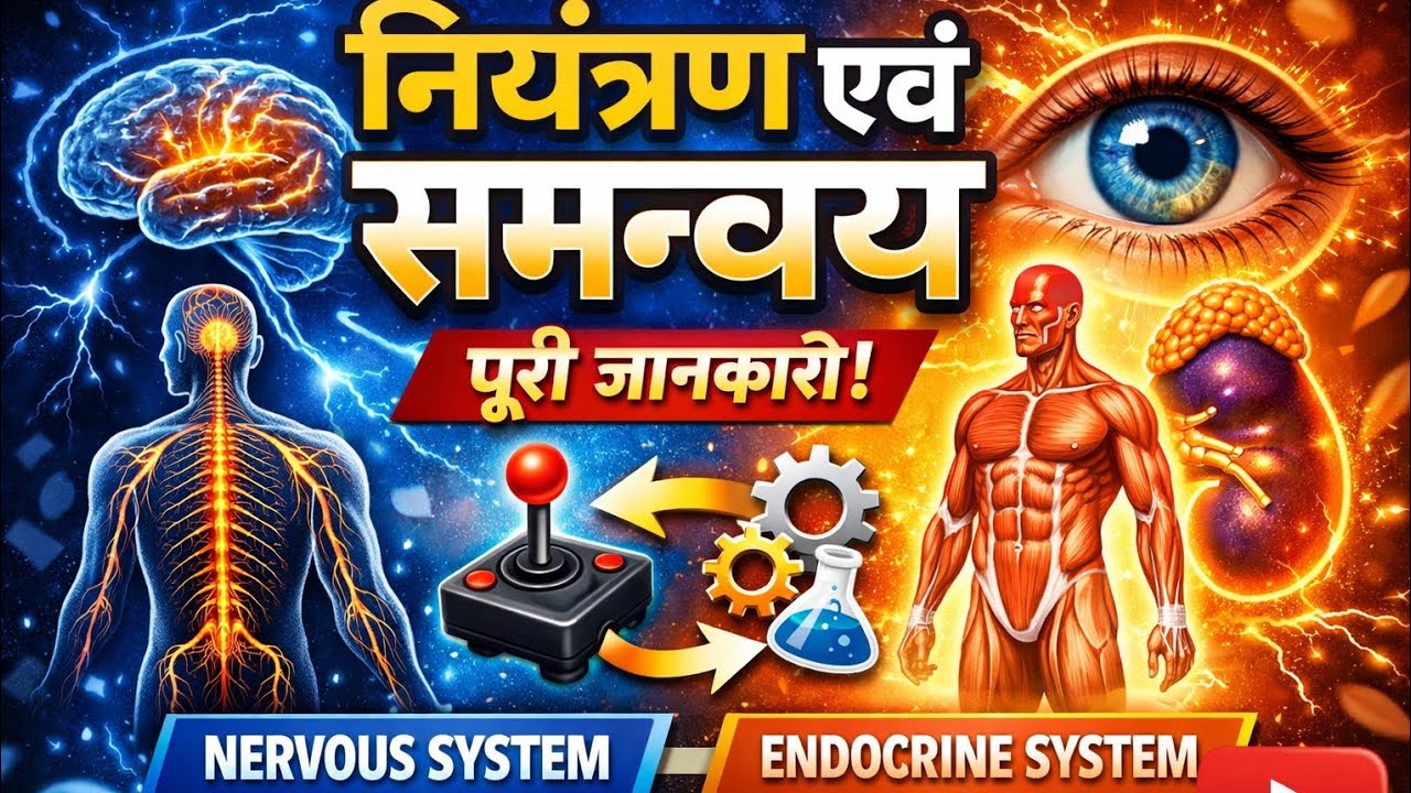 नियंत्रण एवं समन्वय #biology #science #class12thbiologypaper2023mpboard 
