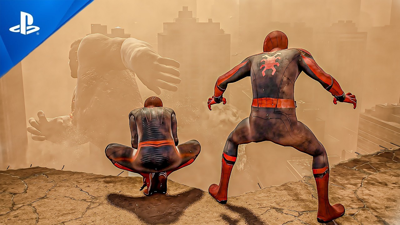 ANDREW AMAZING SUIT AND TOM HOME COMEING SUIT COMBO FIGHT WITH SAND MAN 4K ULTRA HD