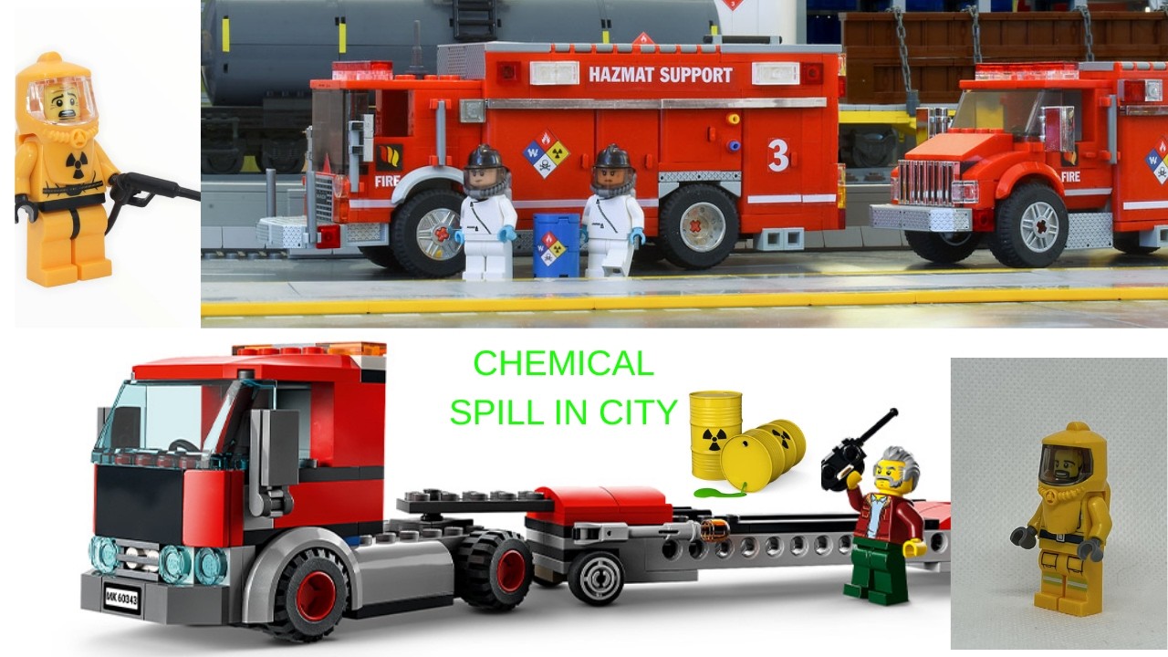 Chemical Spill In The City Center Stop-Motion