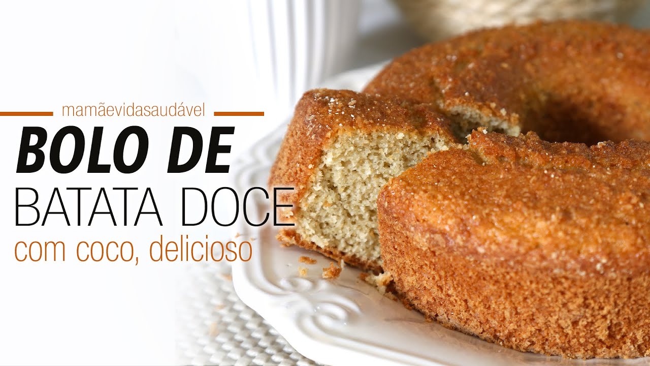 BOLO DE BATATA DOCE COM COCO - no quadro 