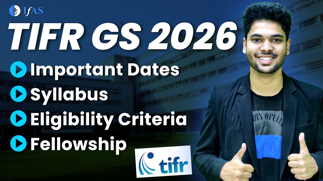 TIFR GS Notification 2026 OUT! Important Date, Eligibility, Syllabus