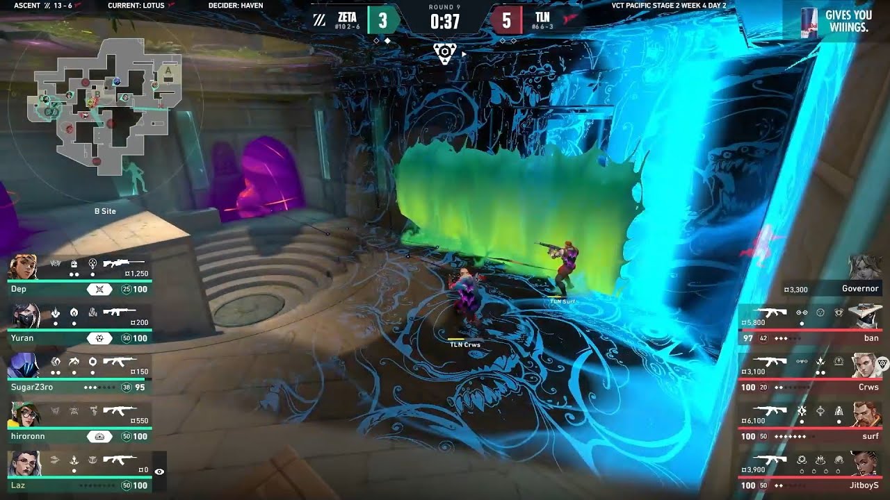 ZETA Division Flawless Round Against Talon Esports | VCT Valorant Pacific Stage 2