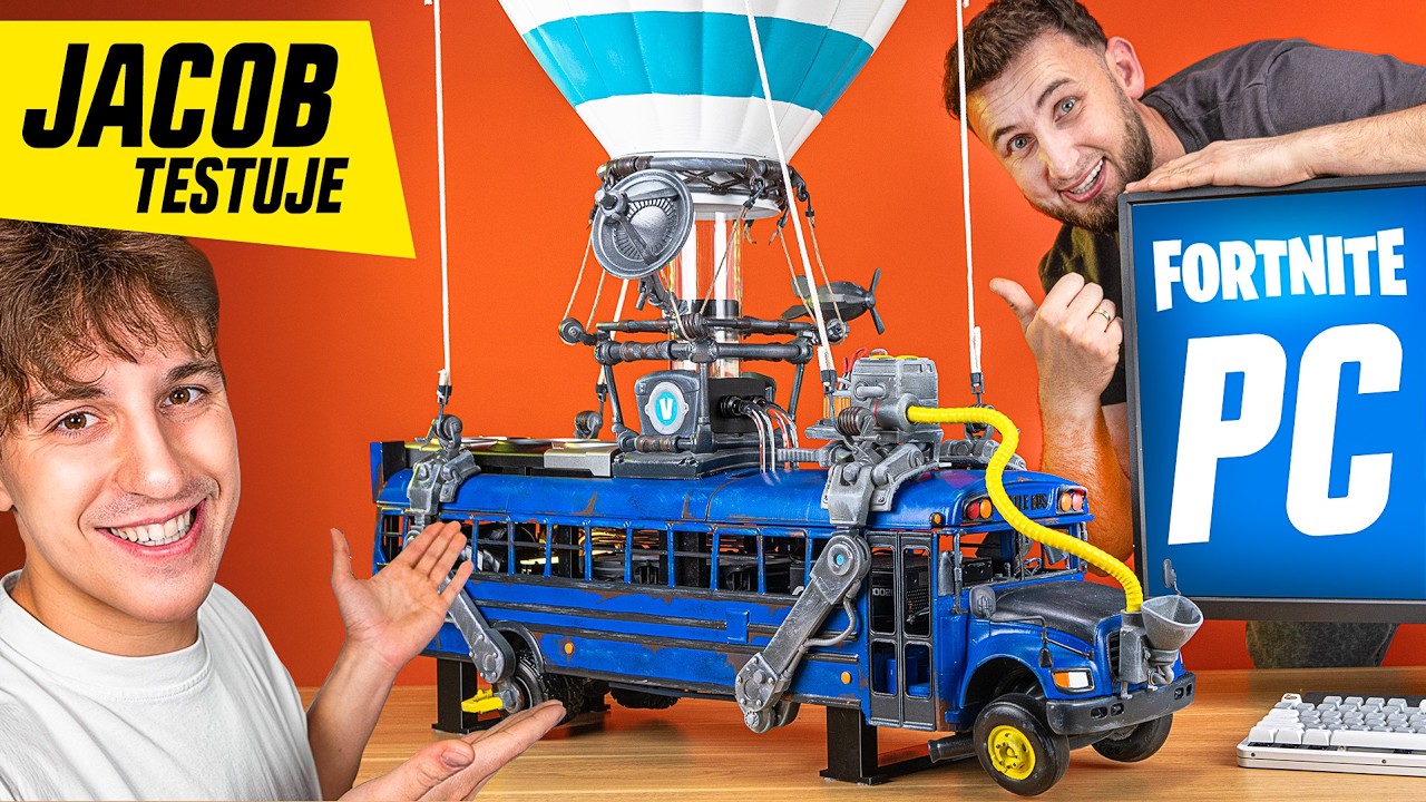 Zbudowałem Komputer BUS BOJOWY Fortnite do testów dla JACOBA - PONAD 120CM