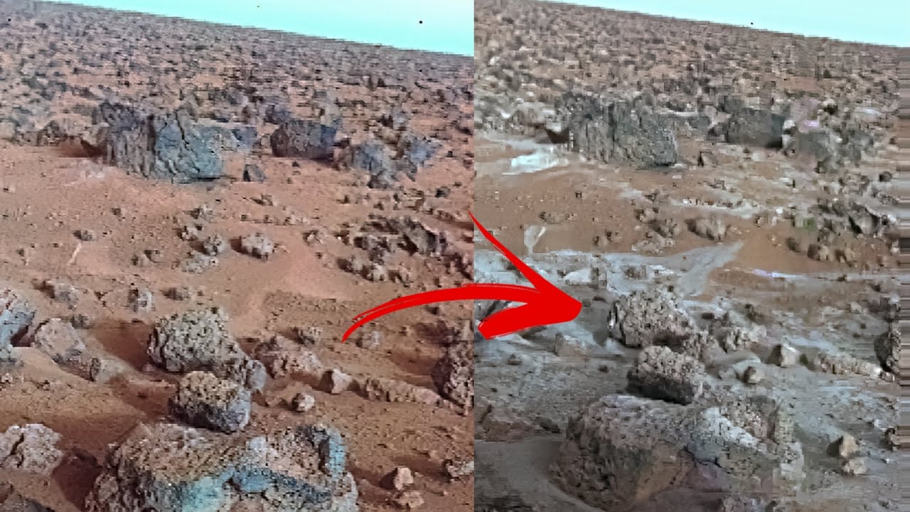 Martian frost unearthed by Viking Lander 2