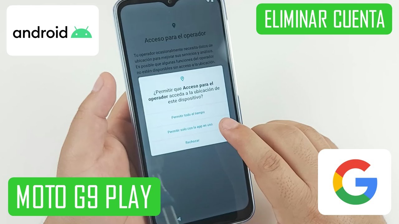 Eliminar Cuenta de Google Motorola Moto G9 Play | Android 10