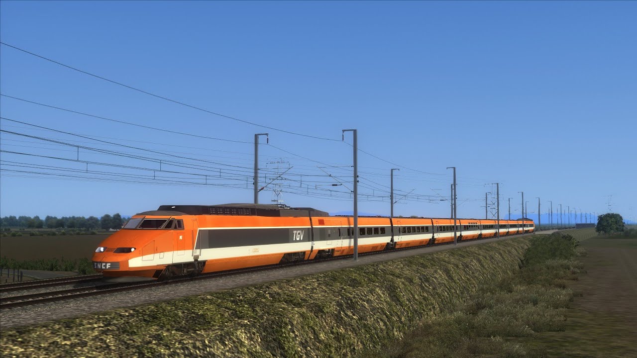 Train Simulator 2022 : TGV PSE Orange (Rame 16) | Valence TGV - Avignon TGV