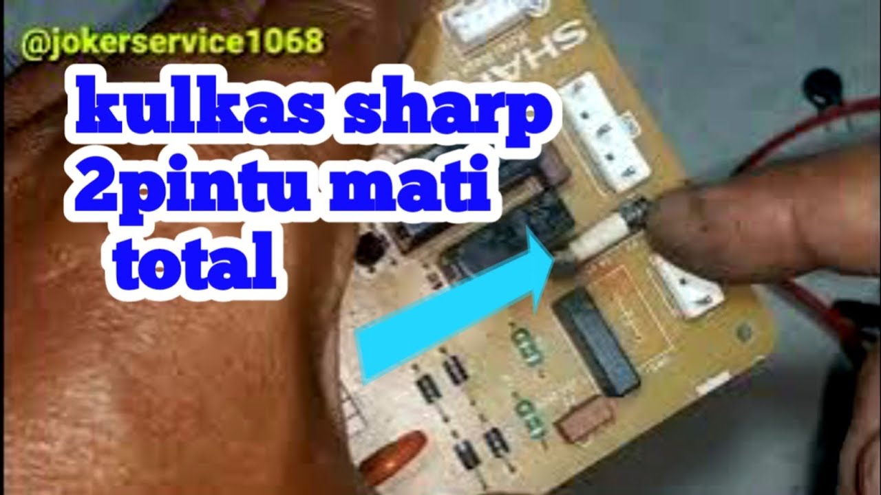 Как отремонтировать полностью неработающий двухдверный холодильник Sharp @jokerservice1068