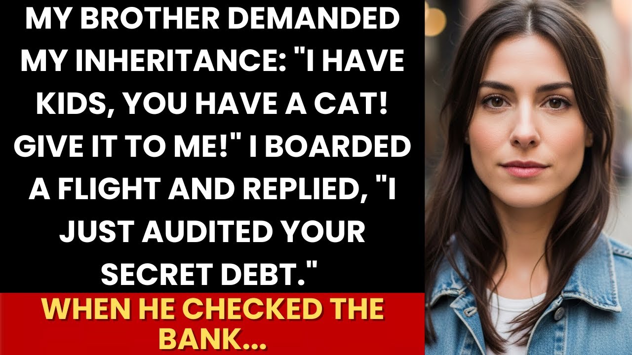 Brother Demanded My Inheritance “You Have A Cat I Have Kids!”—I Replied “I Audited Your Secret Debt”