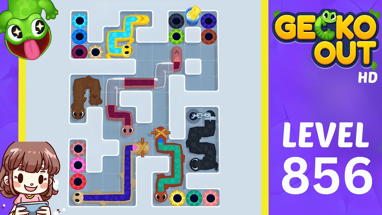 Gecko Out Level 856 Solution Walkthrough