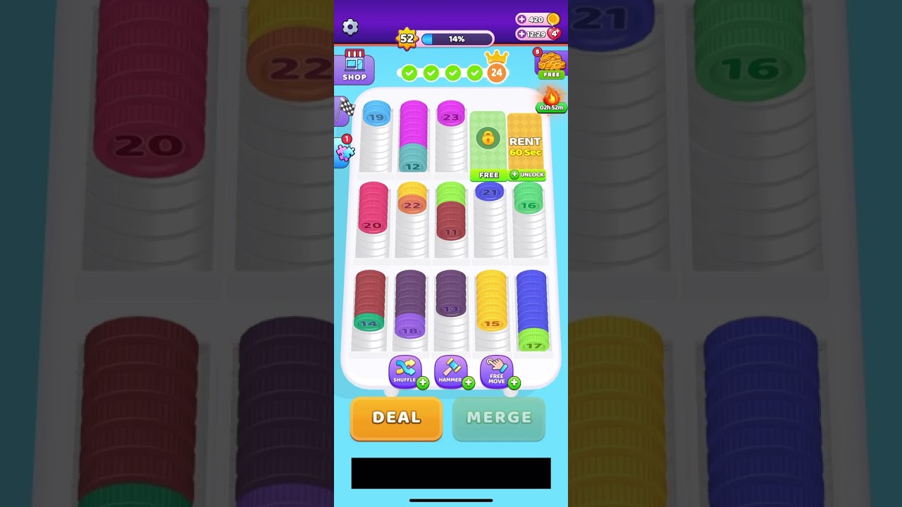 Coin Sort level 5 part 1 of 2