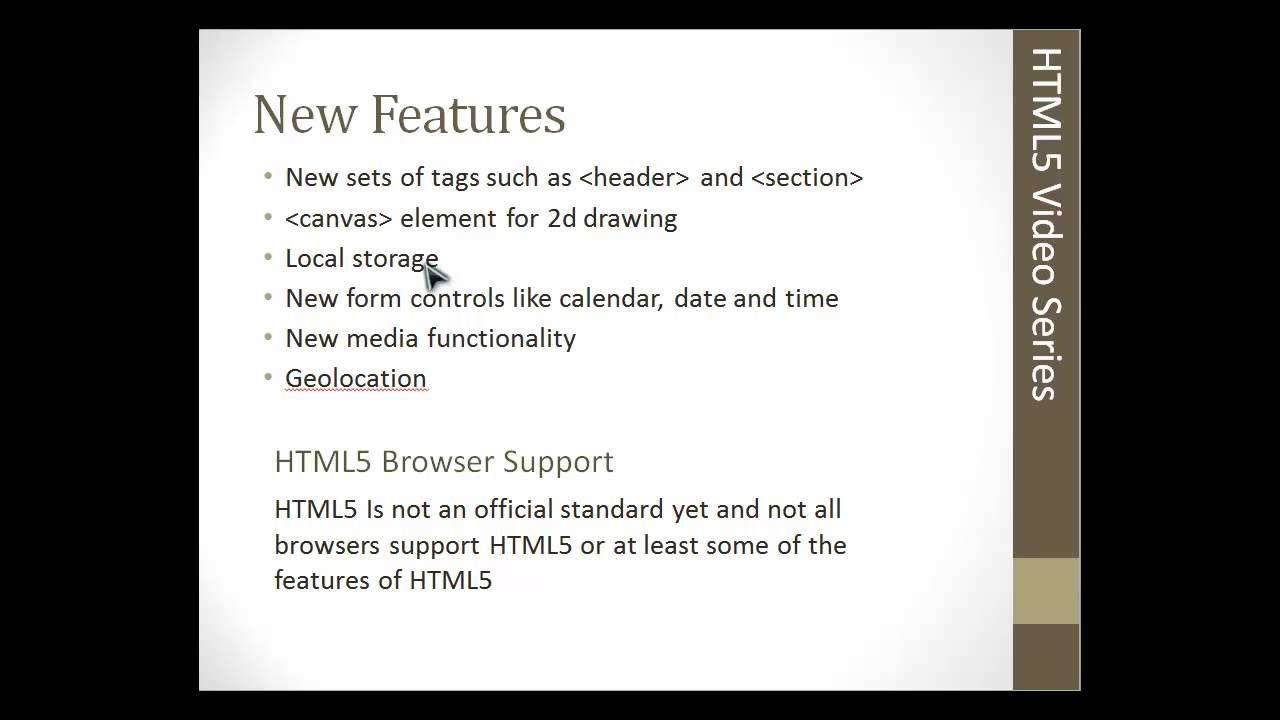 HTML5 Programming Course From Scratch - Chapter 11 &ndash; IntroductionHTML5