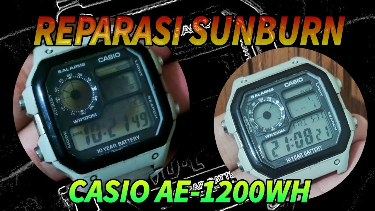 Ganti Reflektor + Polaris LCD Casio AE-1200 Sunburn | Reparation | #casio #watch #casiogshock