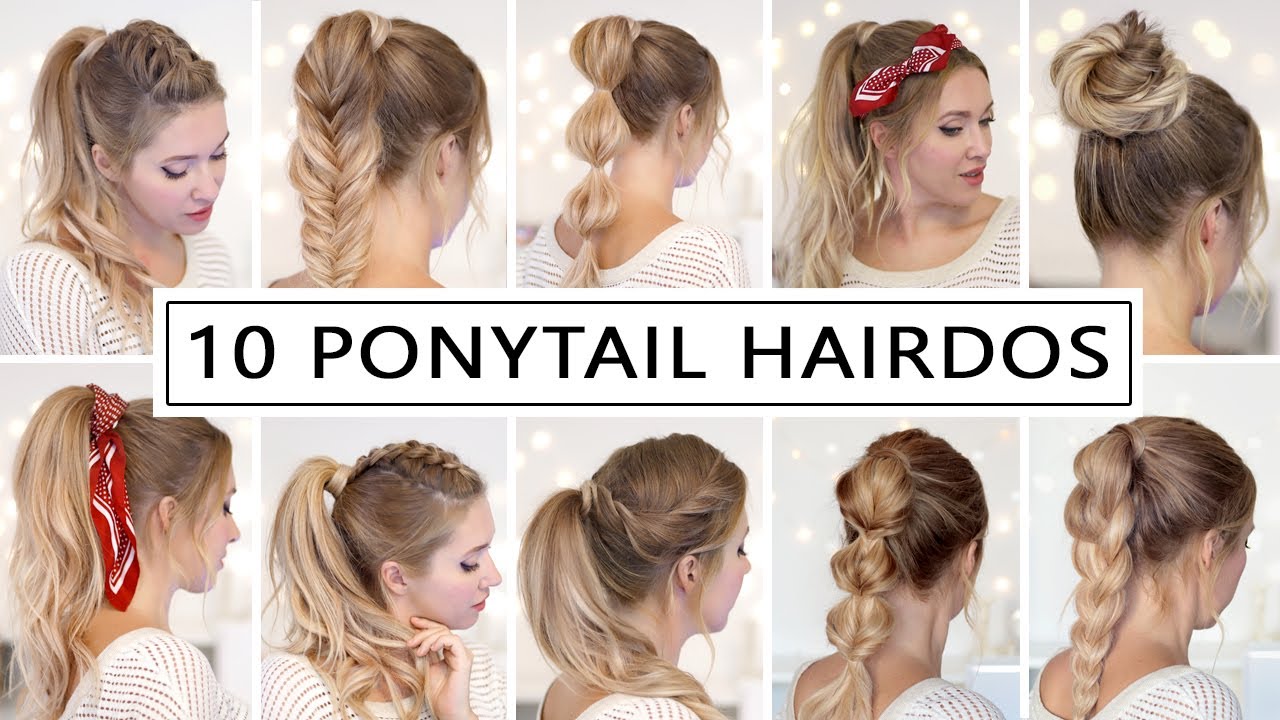 10 High Ponytail Hairstyles for Every Day - Quick and Easy