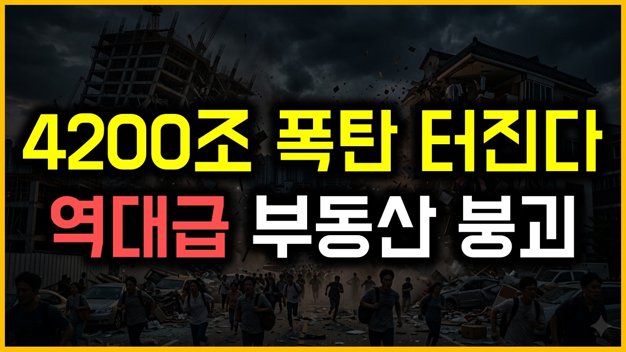 4200조 폭탄 터진다 - 역대급 부동산 붕괴
