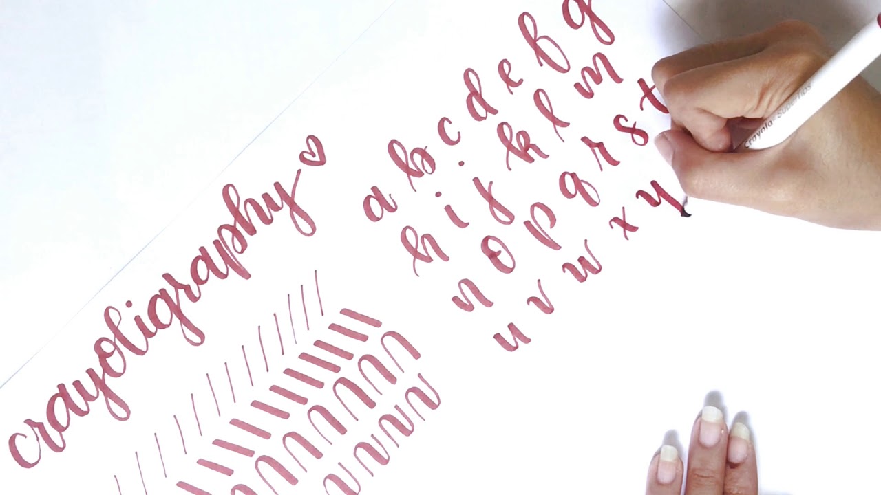 How to: Calligraphy using Crayola Supertips | hkstudies