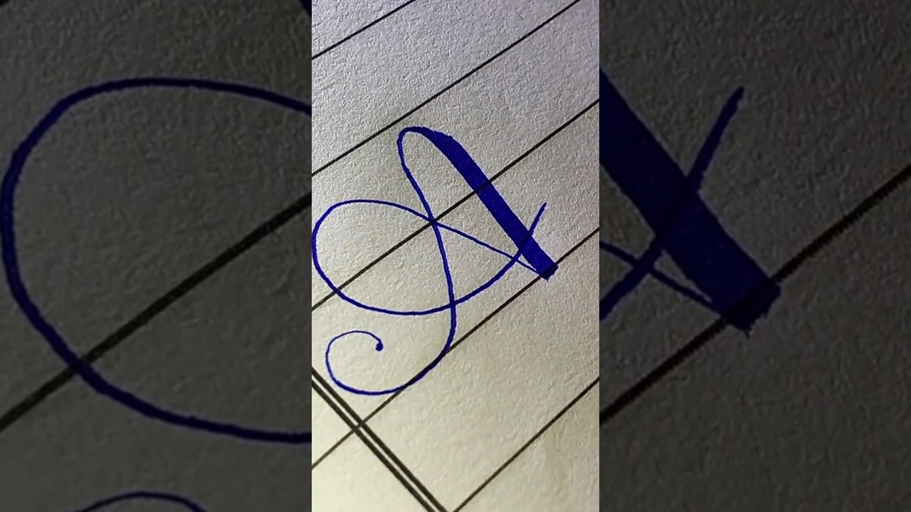 Stylish Calligraphy Letter A Tutorial | Elegant & Beautiful A Writing | Modern Hand Lettering Art