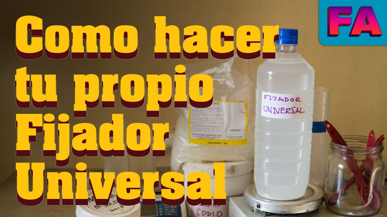 Como hacer tu propio Fijador Universal para fotograf&iacute;a an&aacute;loga