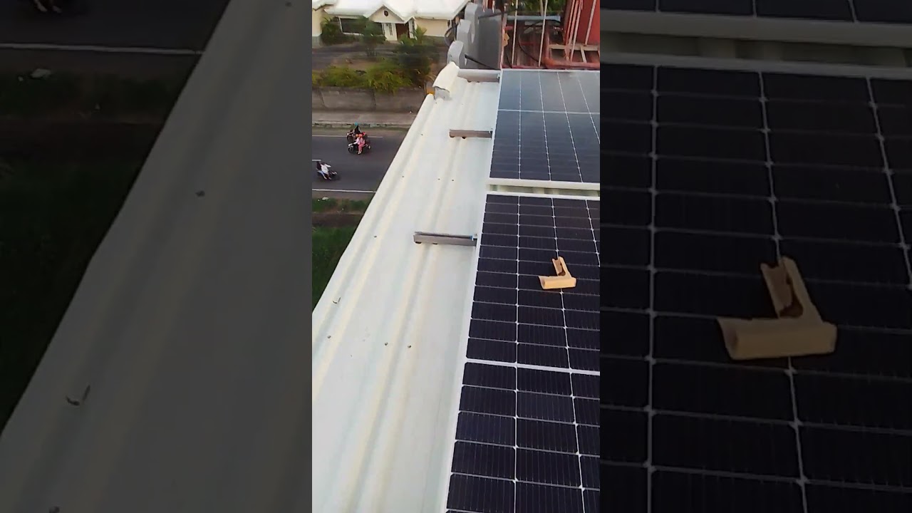 installation of 6000 watts solar panel