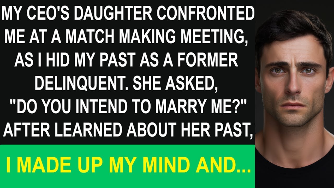 My CEO’s daughter confronted me at marriage interview as I hid my past. “Do you intend to marry?”