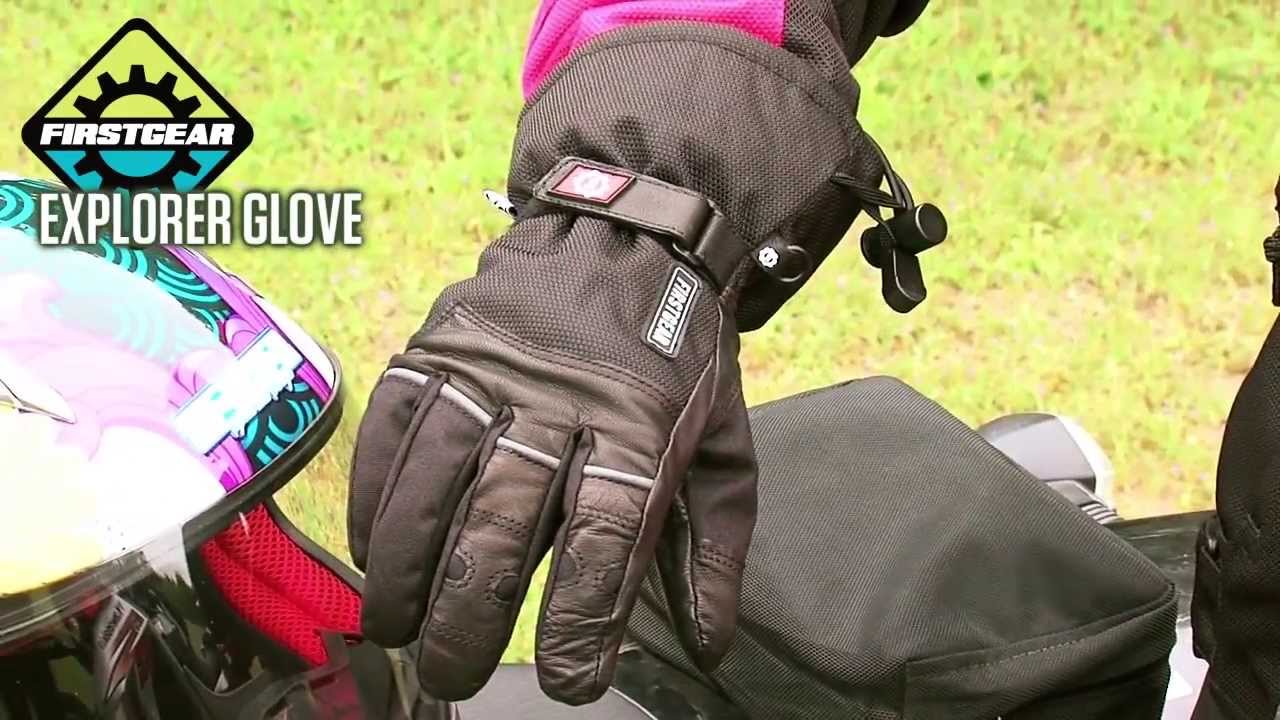 Firstgear Explorer Waterproof/Breathable Textile Gloves - Available at J&P Cycles