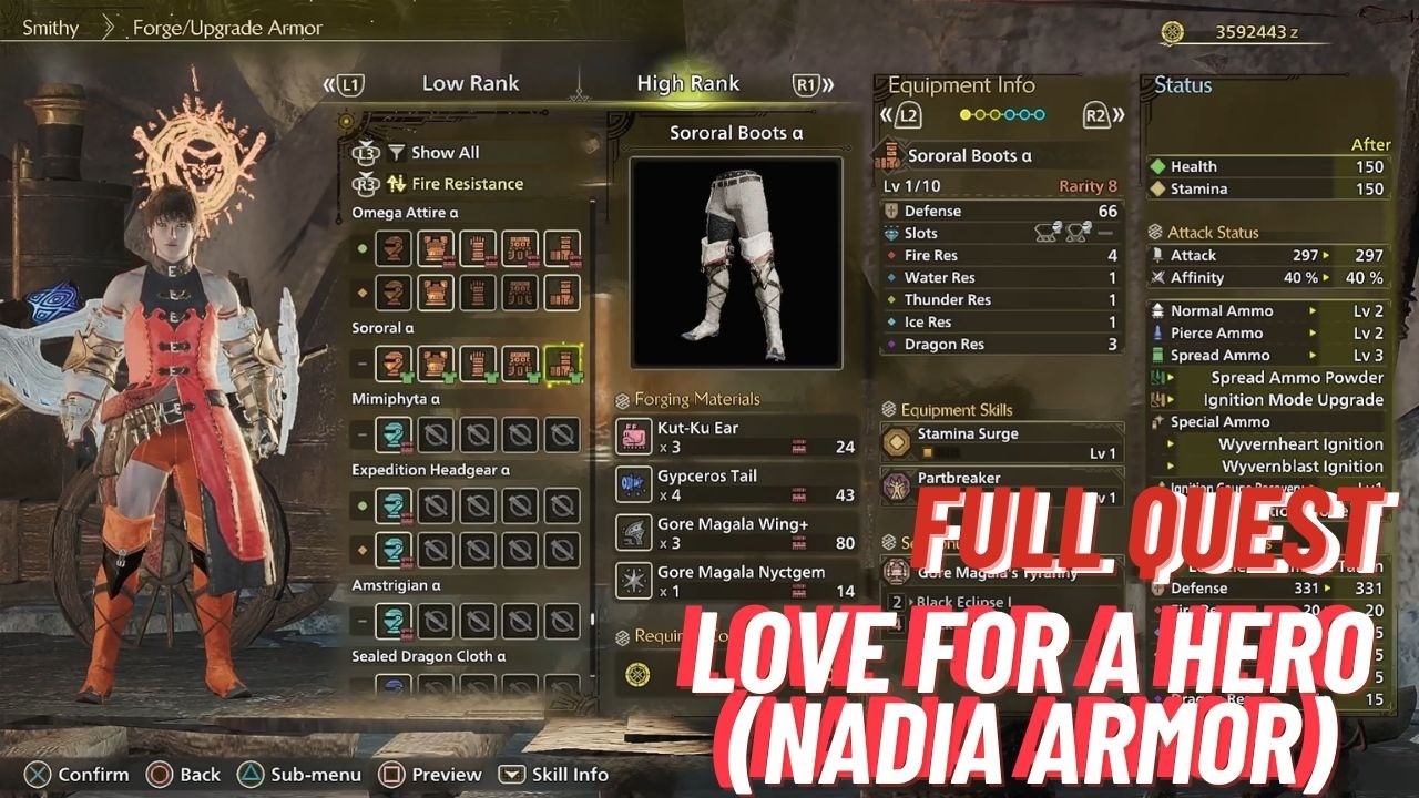 monster hunter wilds - side quest - Nadia armor full quest