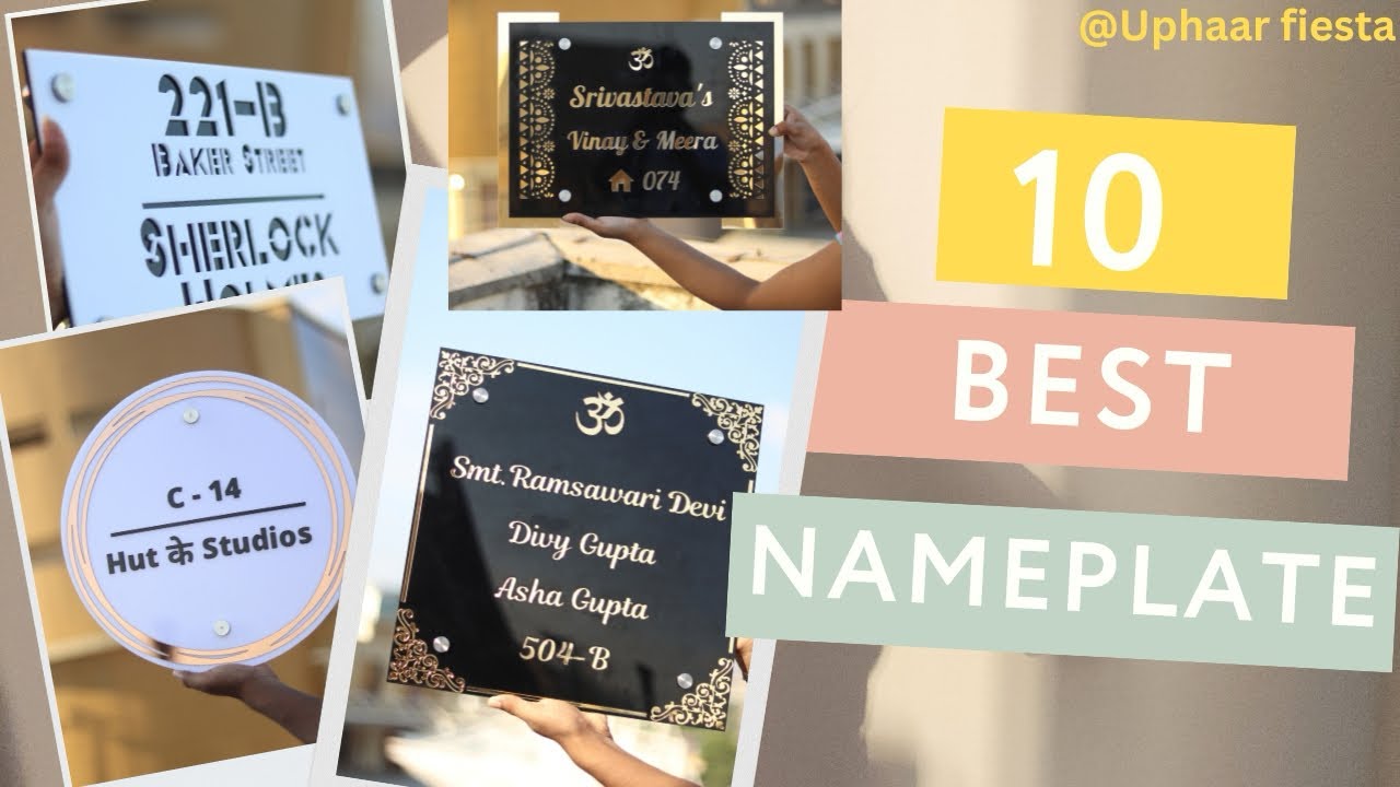 Best nameplate designs for home | nameplate making at home | make creative & personalised nameplate