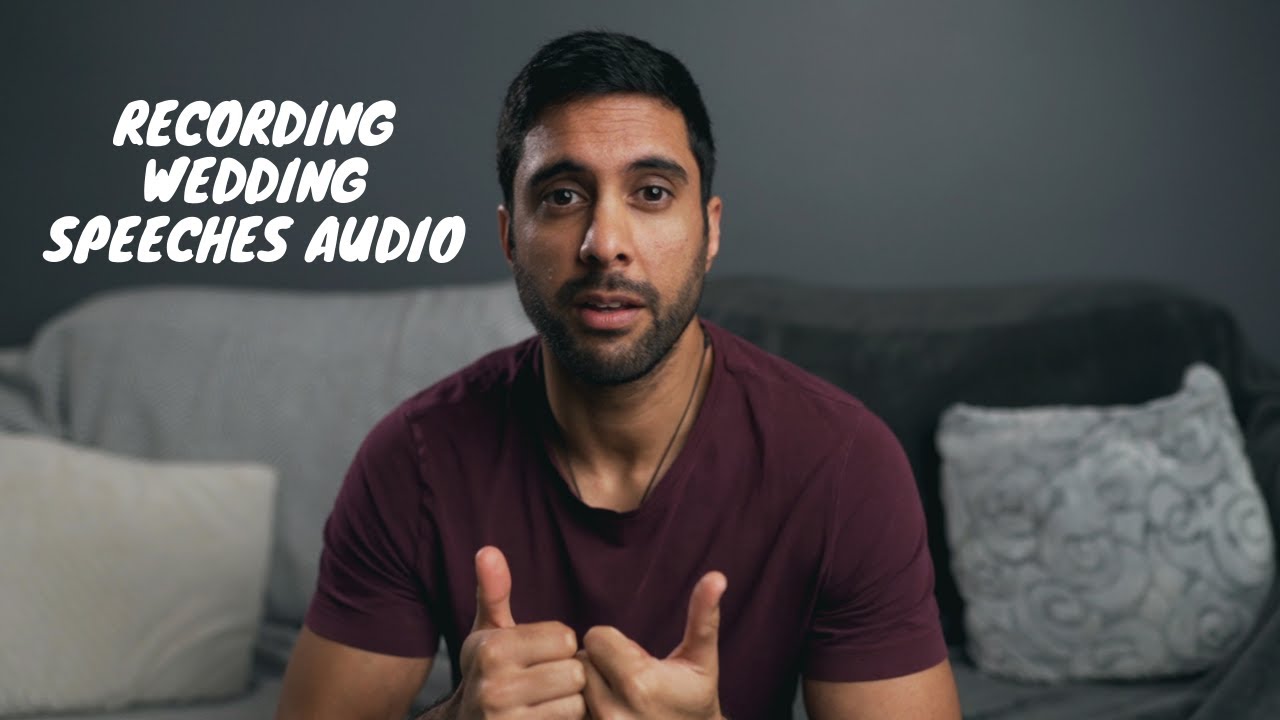 How I record audio during wedding Speeches