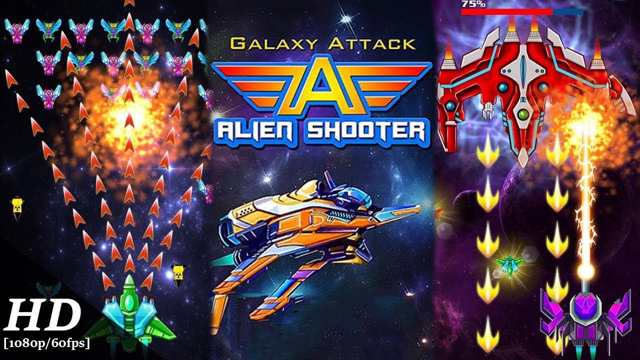 Galaxy Attack: Alien Shooter Android Gameplay [60fps]