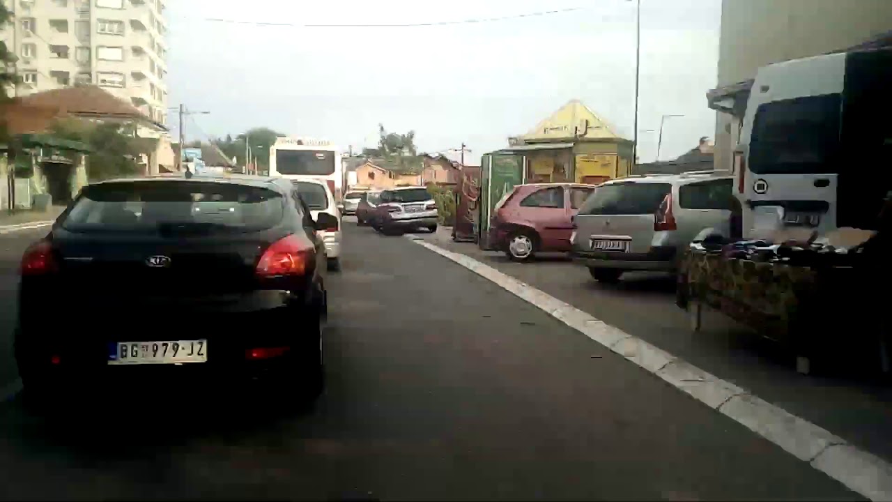 Linija 303 Ustanicka - Vrčin time lapse Beograd