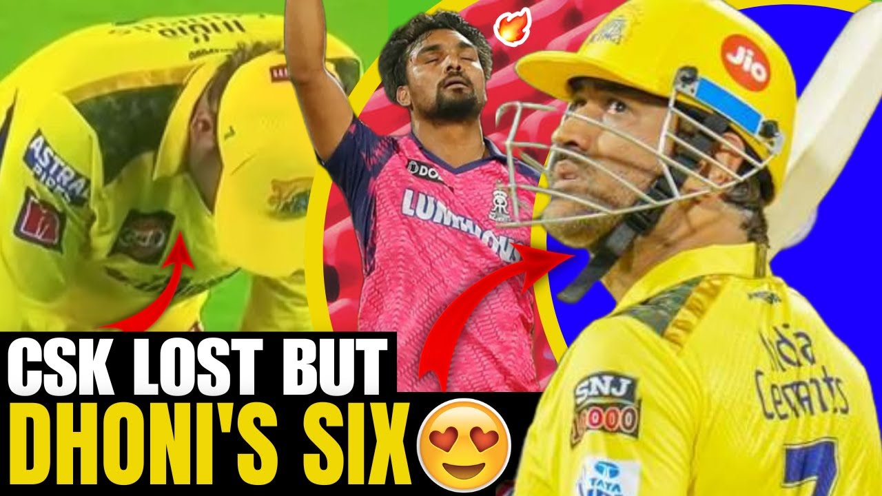 DHONI VS RR LAST OVER 😱| Sandeep Sharma last over🔥 | CSK vs RR Highlights 2023