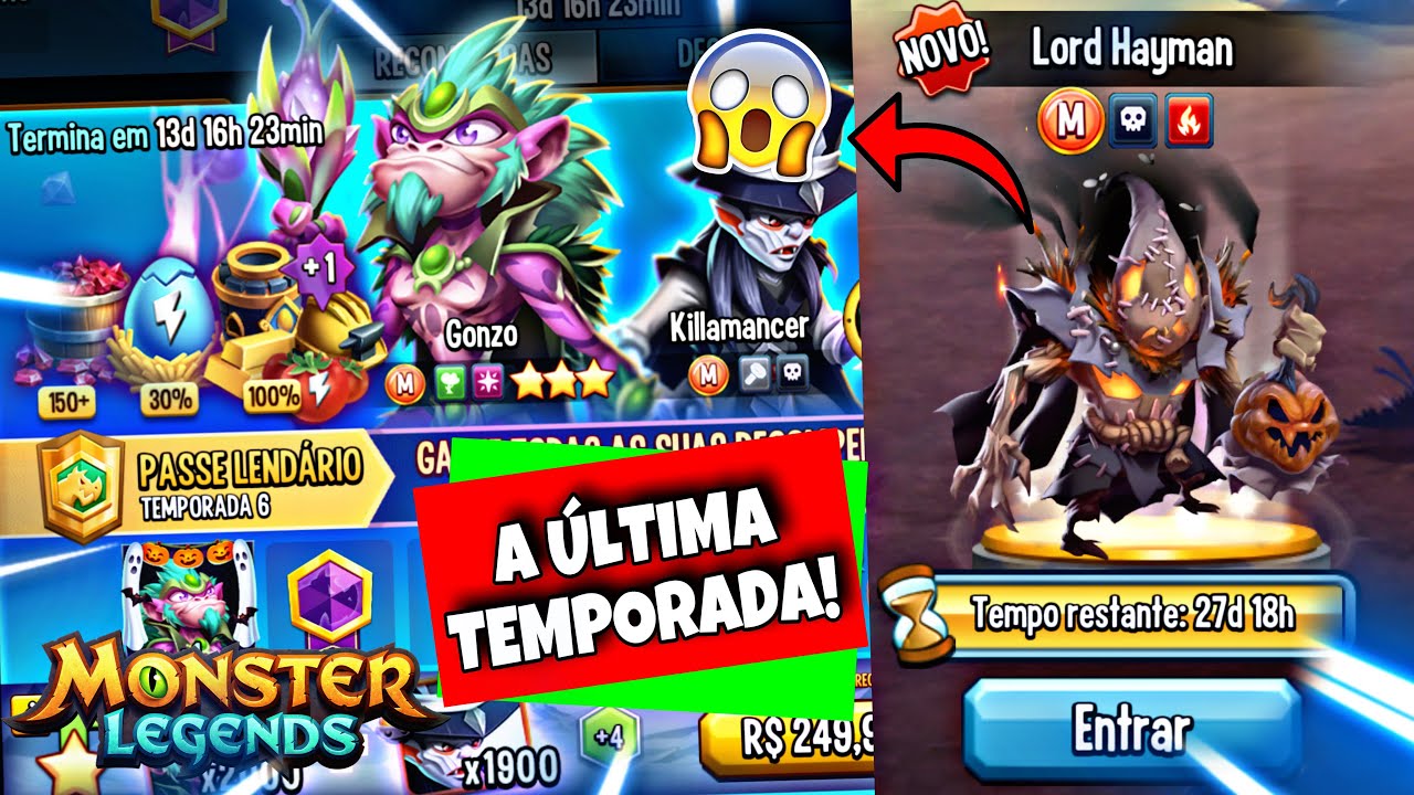 COME&Ccedil;OU A 6&ordm; TEMPORADA DA ERA ALPINA COM LORD HAYMAN DE GRA&Ccedil;A!! (Monster Legends)