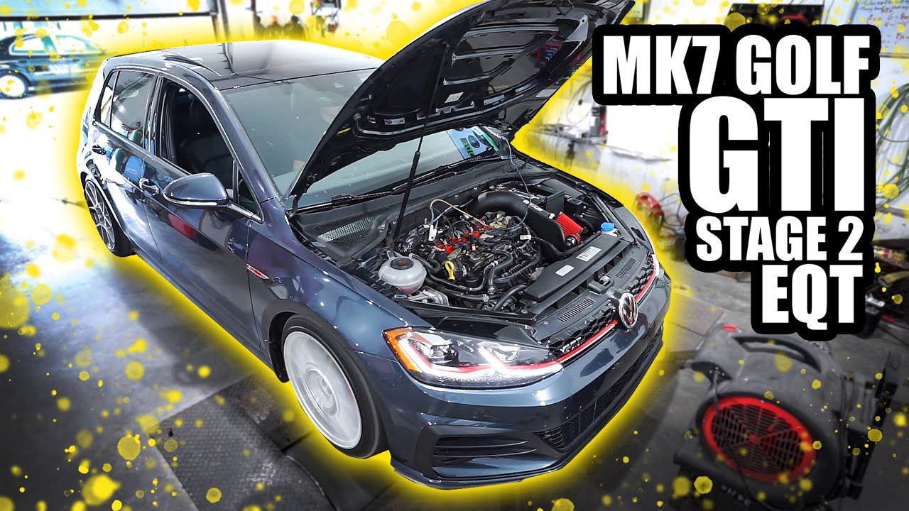 MK7.5 GTI with EQT Stage 2 Software dyno comparison.