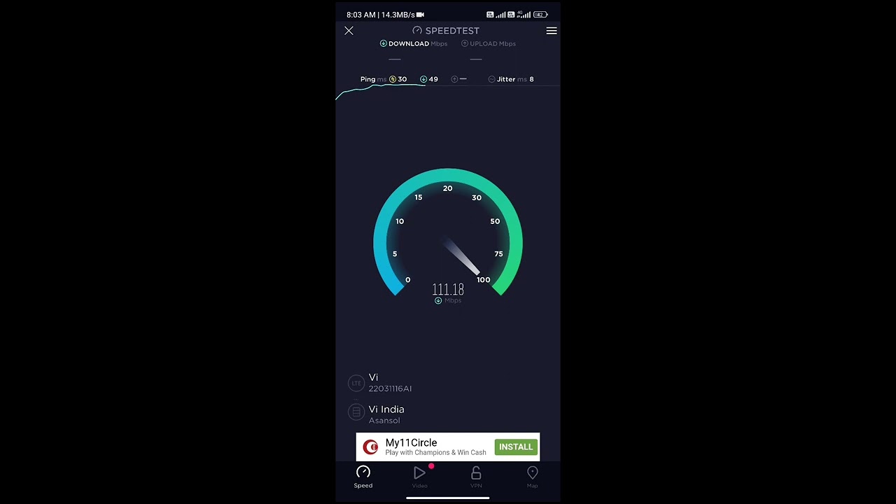 Shocking 😱 Vi Internet Speed.